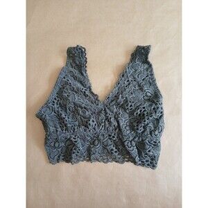 Altar’d State Intimates Bralette Womens M Gray Lace